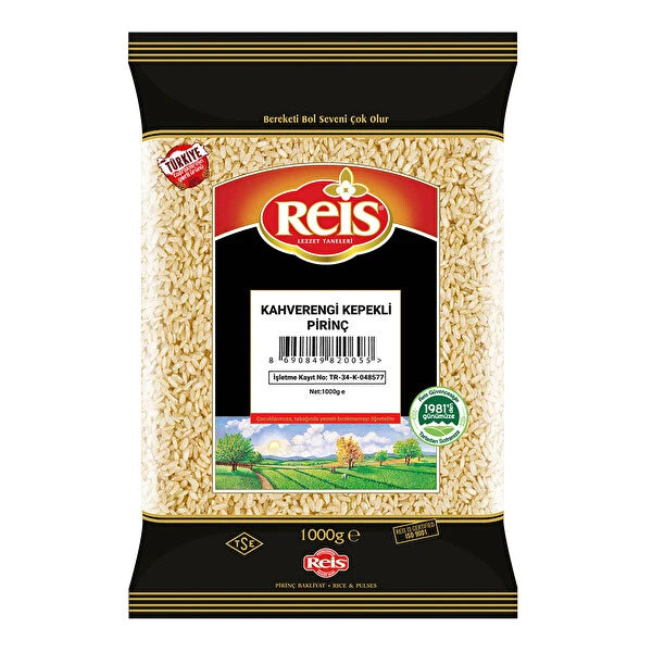 Reis Kahve Kepekli Pirinç 1 KG